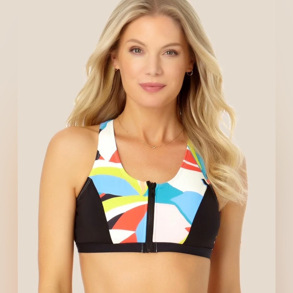 3 For $15 Colorful Abstract Women's Bikini Top